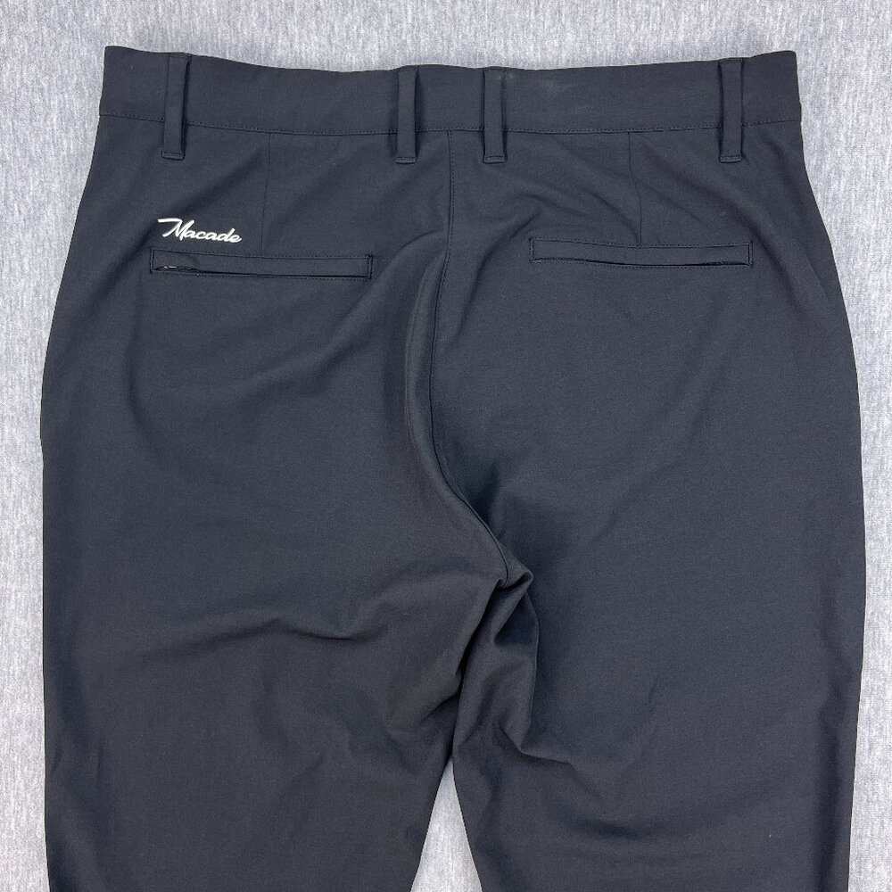 Macade 4-Way Stretch Jogger Womens 40 (L) Regular Slim-Fit Black Ankle Zip Golf - Picture 5 of 16